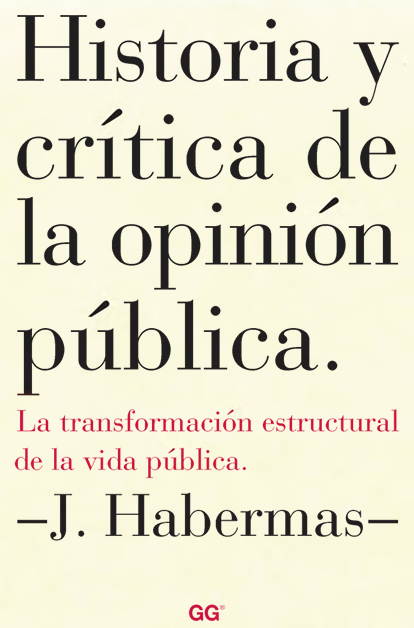 Historia y crítica de la opinión pública