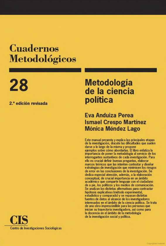 Metodología de la ciencia política